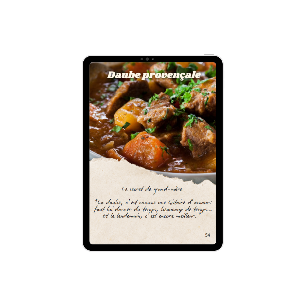 Cuisine ensoleillée chez mamie +35 Recettes  -  (E-BOOK)